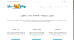 Desktop Screenshot of hocus-lotus.cz