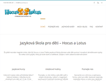 Tablet Screenshot of hocus-lotus.cz